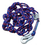 Rope Safety Line with Rope Adj & Double Action Snaphook
